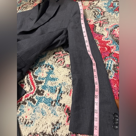 Banana Republic Dark Gray Two Button Wool Blazer 44R - Picture 3 of 14